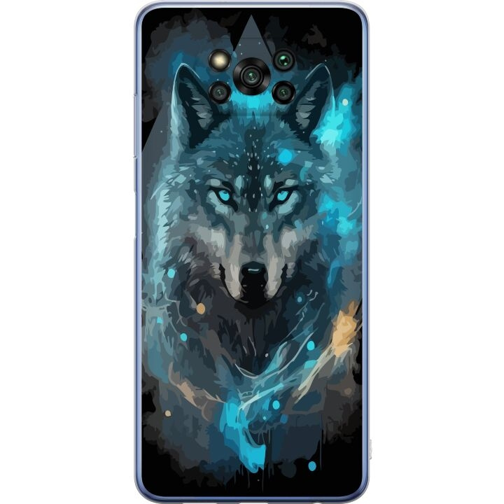 Mobile case for Xiaomi Poco X3 Pro with Wolf design in the group SMARTPHONE & TABLETS / Phone cases / Xiaomi at TP E-commerce Nordic AB (A65416)