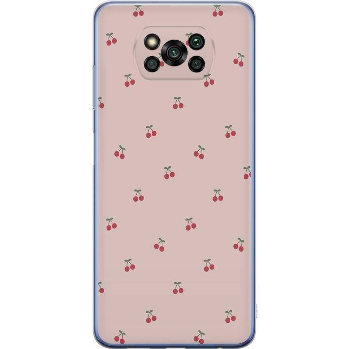 Mobile case for Xiaomi Poco X3 Pro with Cherry design in the group SMARTPHONE & TABLETS / Phone cases / Xiaomi at TP E-commerce Nordic AB (A65418)