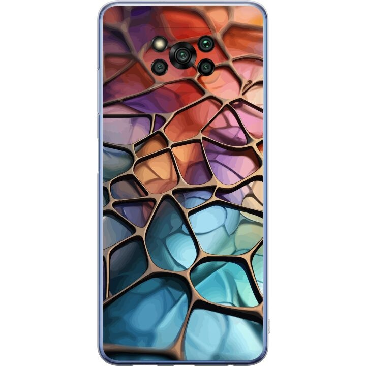 Mobile case for Xiaomi Poco X3 Pro with Metallic pattern design in the group SMARTPHONE & TABLETS / Phone cases / Xiaomi at TP E-commerce Nordic AB (A65421)