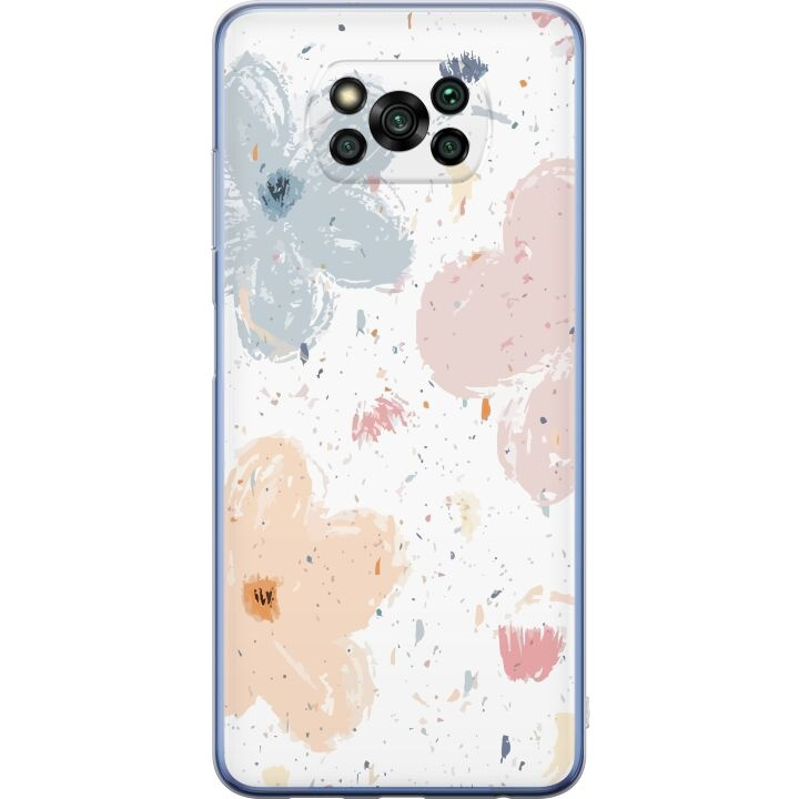 Mobile case for Xiaomi Poco X3 Pro with Flowers design in the group SMARTPHONE & TABLETS / Phone cases / Xiaomi at TP E-commerce Nordic AB (A65423)