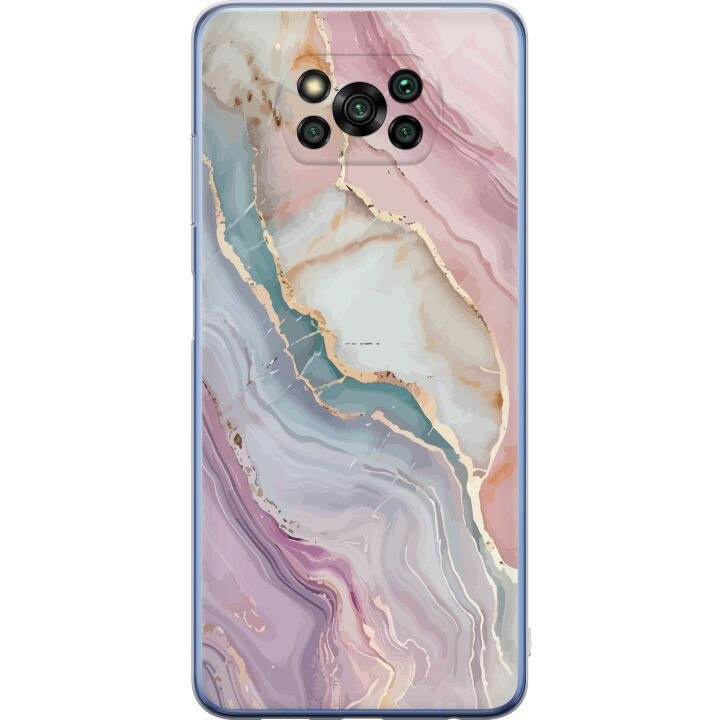 Mobile case for Xiaomi Poco X3 Pro with Marble design in the group SMARTPHONE & TABLETS / Phone cases / Xiaomi at TP E-commerce Nordic AB (A65433)