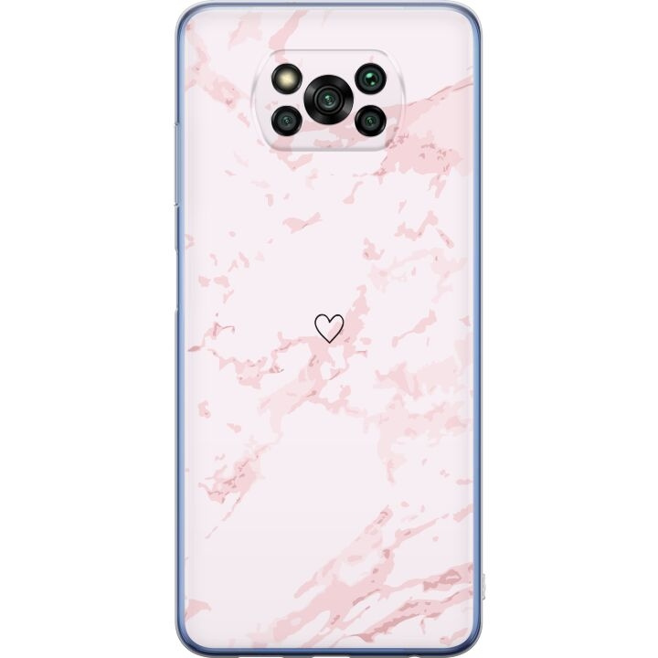 Mobile case for Xiaomi Poco X3 Pro with Pink Heart design in the group SMARTPHONE & TABLETS / Phone cases / Xiaomi at TP E-commerce Nordic AB (A65434)