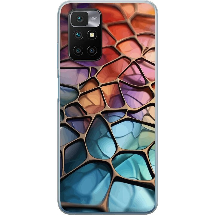 Mobile case for Xiaomi Redmi 10 with Metallic pattern design in the group SMARTPHONE & TABLETS / Phone cases / Xiaomi at TP E-commerce Nordic AB (A65475)