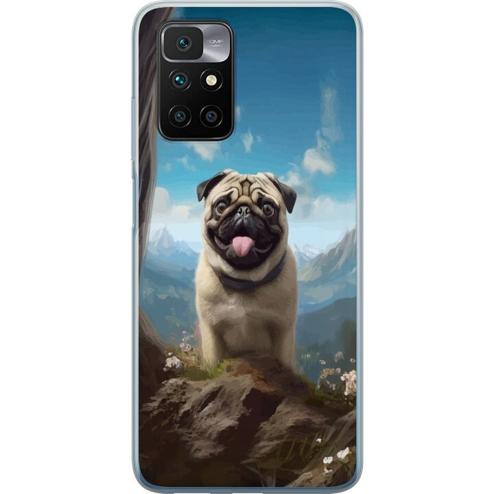 Mobile case for Xiaomi Redmi 10 with Happy Dog design in the group SMARTPHONE & TABLETS / Phone cases / Xiaomi at TP E-commerce Nordic AB (A65483)