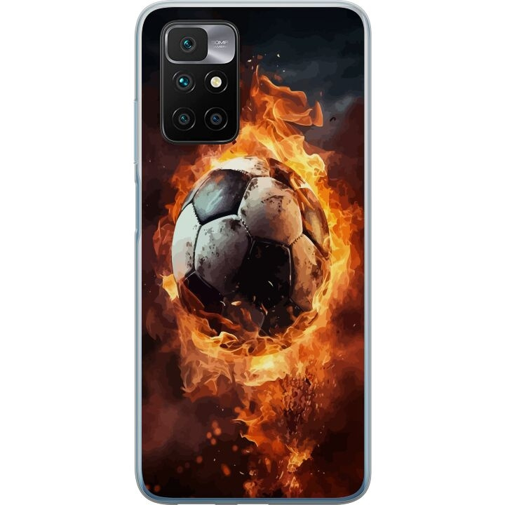 Mobile case for Xiaomi Redmi 10 with Football design in the group SMARTPHONE & TABLETS / Phone cases / Xiaomi at TP E-commerce Nordic AB (A65486)