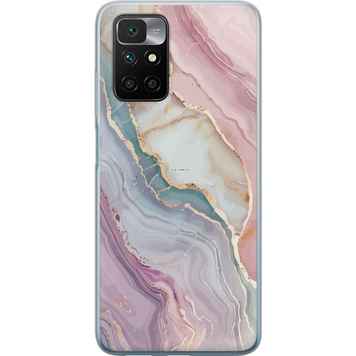 Mobile case for Xiaomi Redmi 10 with Marble design in the group SMARTPHONE & TABLETS / Phone cases / Xiaomi at TP E-commerce Nordic AB (A65487)