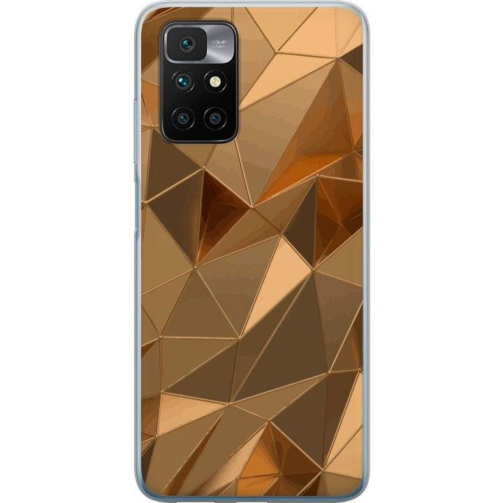 Mobile case for Xiaomi Redmi 10 with 3D Gold design in the group SMARTPHONE & TABLETS / Phone cases / Xiaomi at TP E-commerce Nordic AB (A65489)