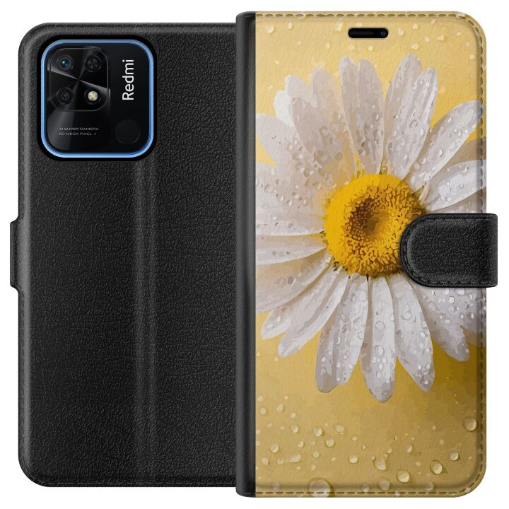 Wallet case for Xiaomi Redmi 10C with Porslinsblomma design in the group SMARTPHONE & TABLETS / Phone cases / Xiaomi at TP E-commerce Nordic AB (A65492)