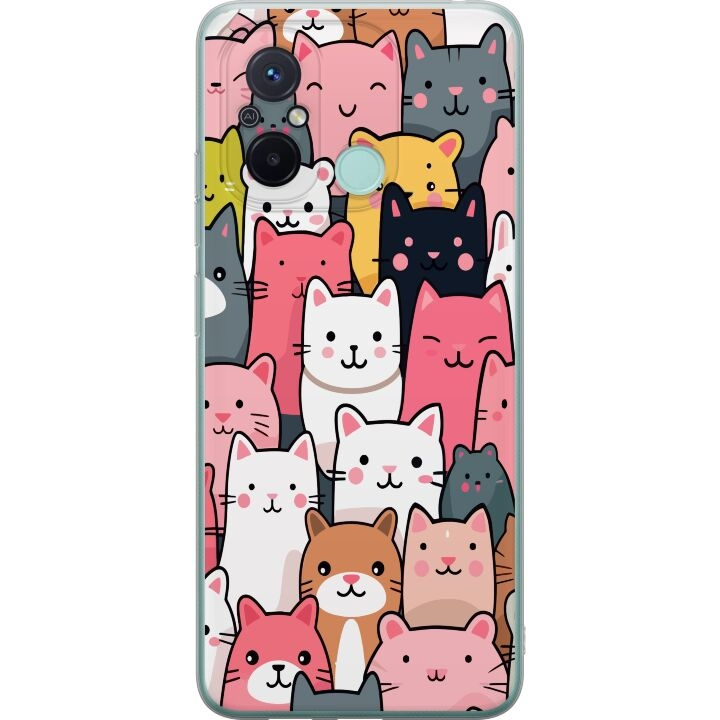 Mobile case for Xiaomi Redmi 12C with Cat pattern design in the group SMARTPHONE & TABLETS / Phone cases / Xiaomi at TP E-commerce Nordic AB (A65581)