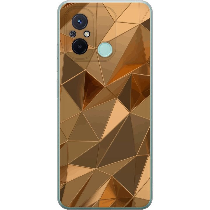 Mobile case for Xiaomi Redmi 12C with 3D Gold design in the group SMARTPHONE & TABLETS / Phone cases / Xiaomi at TP E-commerce Nordic AB (A65597)