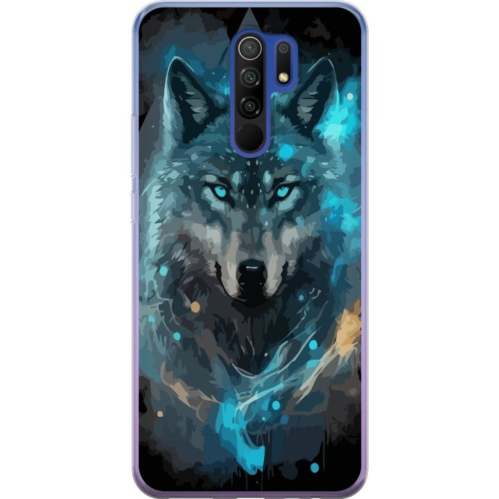 Mobile case for Xiaomi Redmi 9 with Wolf design in the group SMARTPHONE & TABLETS / Phone cases / Xiaomi at TP E-commerce Nordic AB (A65659)