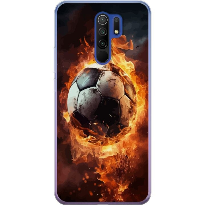 Mobile case for Xiaomi Redmi 9 with Football design in the group SMARTPHONE & TABLETS / Phone cases / Xiaomi at TP E-commerce Nordic AB (A65675)