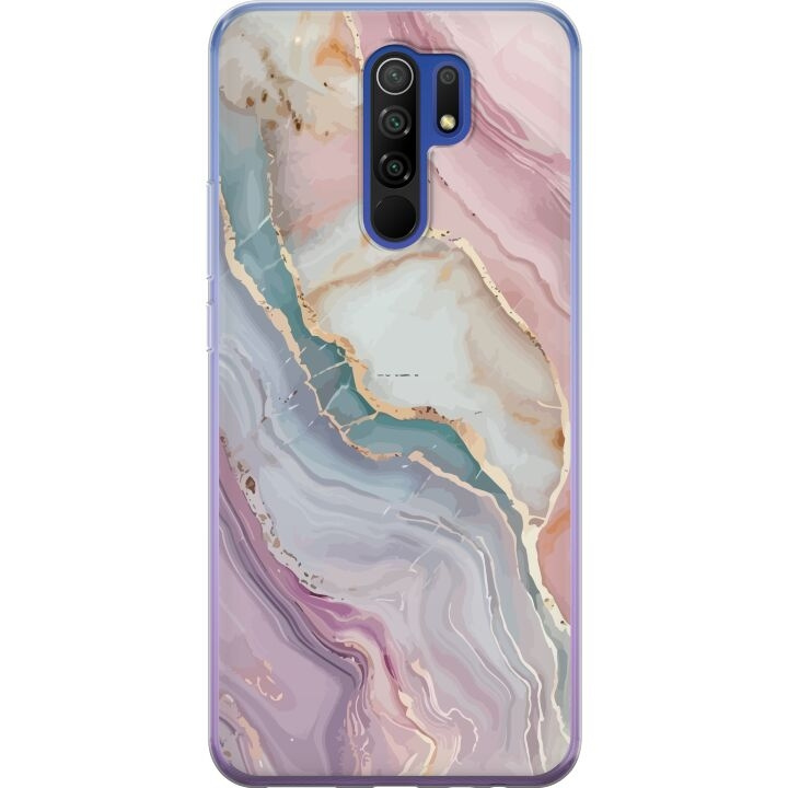 Mobile case for Xiaomi Redmi 9 with Marble design in the group SMARTPHONE & TABLETS / Phone cases / Xiaomi at TP E-commerce Nordic AB (A65676)