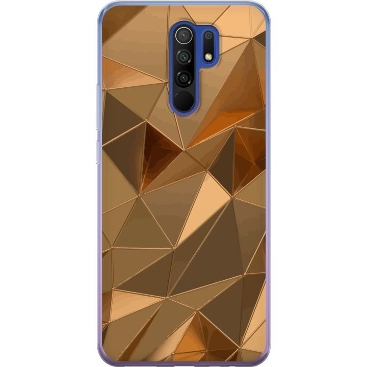 Mobile case for Xiaomi Redmi 9 with 3D Gold design in the group SMARTPHONE & TABLETS / Phone cases / Xiaomi at TP E-commerce Nordic AB (A65678)