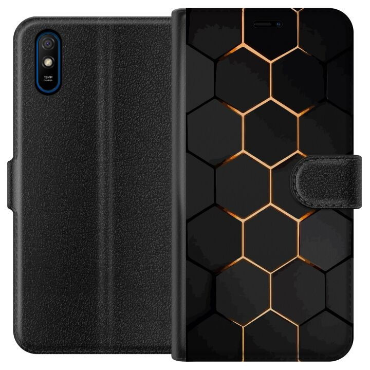 Wallet case for Xiaomi Redmi 9A with Luxurious Pattern design in the group SMARTPHONE & TABLETS / Phone cases / Xiaomi at TP E-commerce Nordic AB (A65706)