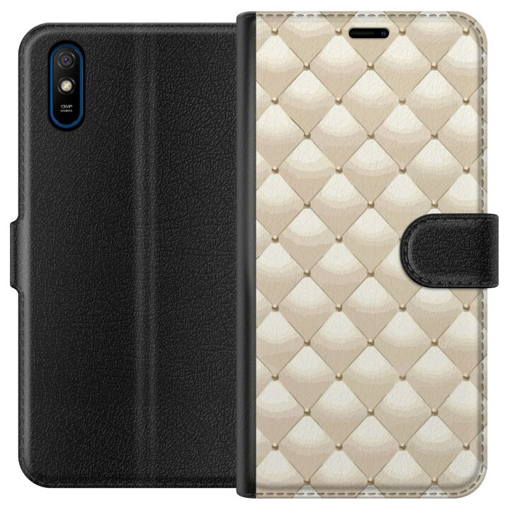 Wallet case for Xiaomi Redmi 9A with Gold shine design in the group SMARTPHONE & TABLETS / Phone cases / Xiaomi at TP E-commerce Nordic AB (A65707)