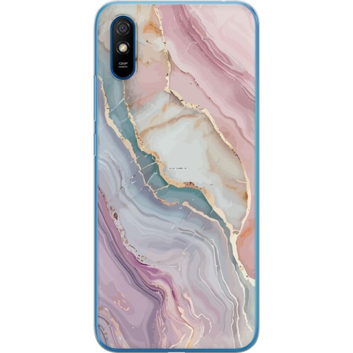 Mobile case for Xiaomi Redmi 9A with Marble design in the group SMARTPHONE & TABLETS / Phone cases / Xiaomi at TP E-commerce Nordic AB (A65730)