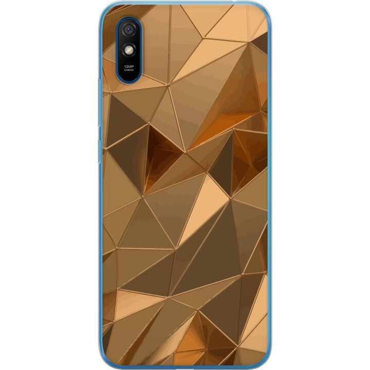 Mobile case for Xiaomi Redmi 9A with 3D Gold design in the group SMARTPHONE & TABLETS / Phone cases / Xiaomi at TP E-commerce Nordic AB (A65732)