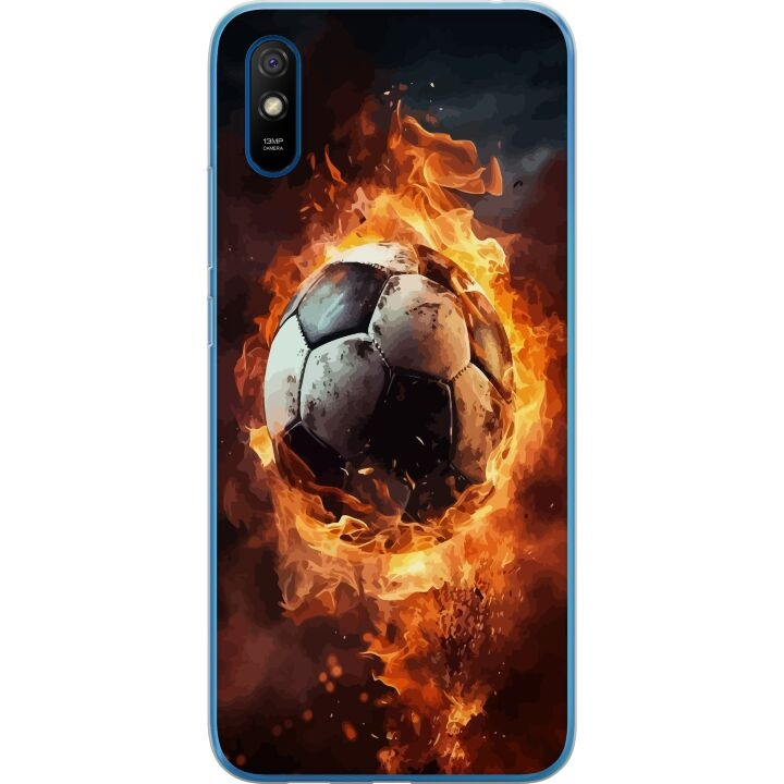 Mobile case for Xiaomi Redmi 9AT with Football design in the group SMARTPHONE & TABLETS / Phone cases / Xiaomi at TP E-commerce Nordic AB (A65756)