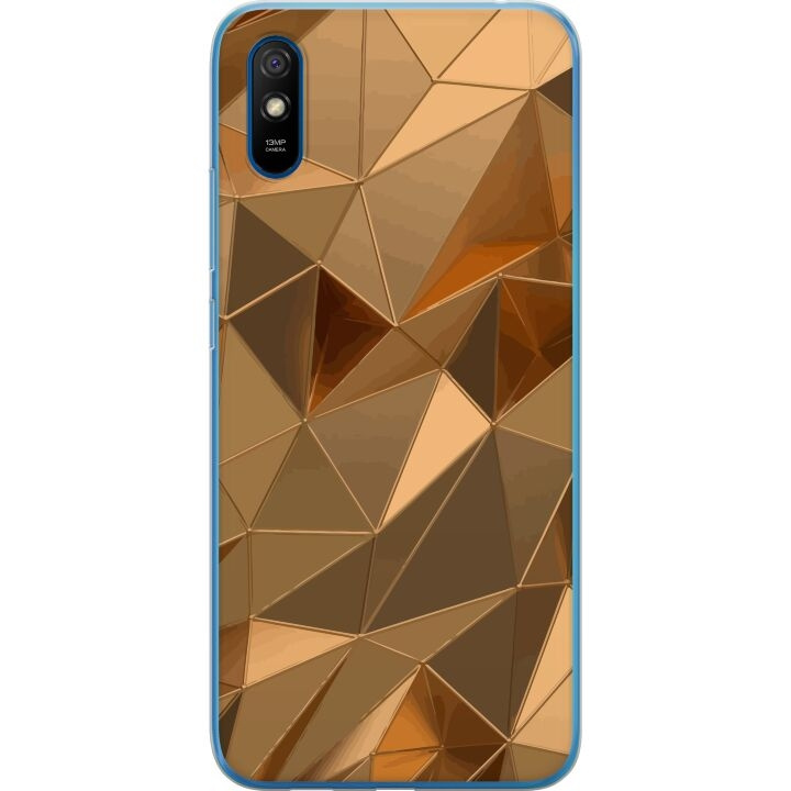 Mobile case for Xiaomi Redmi 9AT with 3D Gold design in the group SMARTPHONE & TABLETS / Phone cases / Xiaomi at TP E-commerce Nordic AB (A65759)