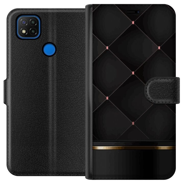 Wallet case for Xiaomi Redmi 9C with Luxury line design in the group SMARTPHONE & TABLETS / Phone cases / Xiaomi at TP E-commerce Nordic AB (A65777)