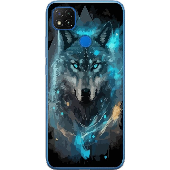 Mobile case for Xiaomi Redmi 9C with Wolf design in the group SMARTPHONE & TABLETS / Phone cases / Xiaomi at TP E-commerce Nordic AB (A65794)