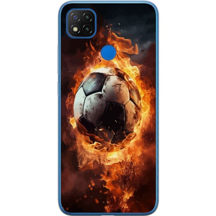 Mobile case for Xiaomi Redmi 9C with Football design in the group SMARTPHONE & TABLETS / Phone cases / Xiaomi at TP E-commerce Nordic AB (A65810)