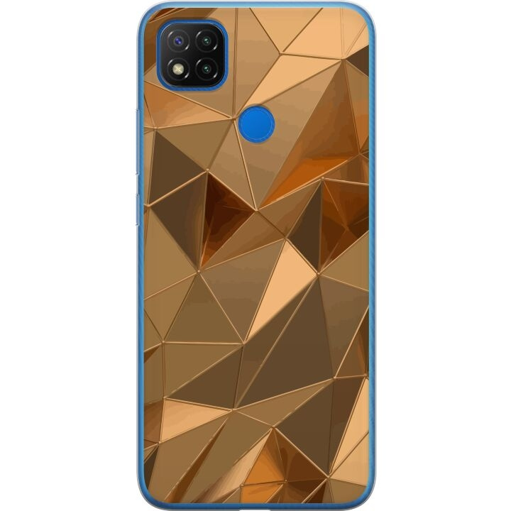 Mobile case for Xiaomi Redmi 9C with 3D Gold design in the group SMARTPHONE & TABLETS / Phone cases / Xiaomi at TP E-commerce Nordic AB (A65813)