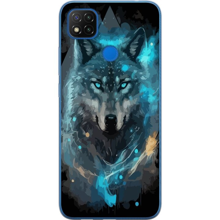 Mobile case for Xiaomi Redmi 9C NFC with Wolf design in the group SMARTPHONE & TABLETS / Phone cases / Xiaomi at TP E-commerce Nordic AB (A65821)