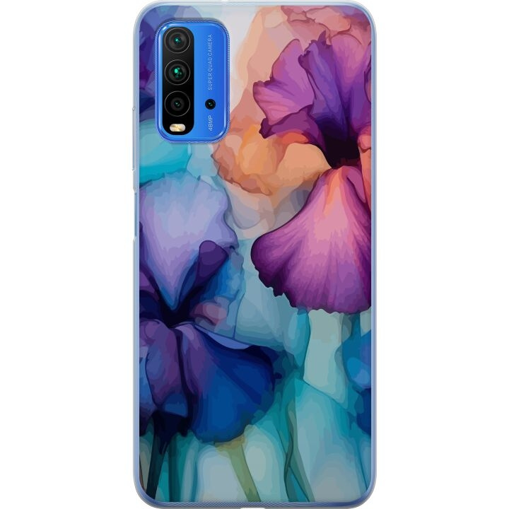 Mobile case for Xiaomi Redmi 9T with Magical flowers design in the group SMARTPHONE & TABLETS / Phone cases / Xiaomi at TP E-commerce Nordic AB (A65846)