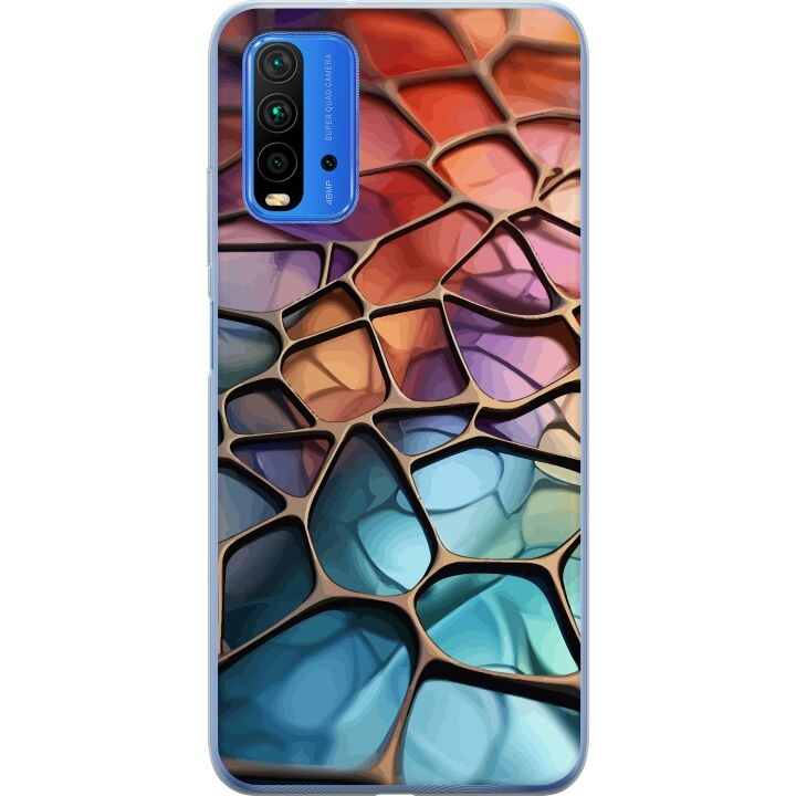 Mobile case for Xiaomi Redmi 9T with Metallic pattern design in the group SMARTPHONE & TABLETS / Phone cases / Xiaomi at TP E-commerce Nordic AB (A65853)