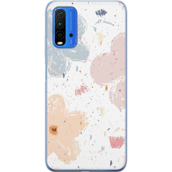 Mobile case for Xiaomi Redmi 9T with Flowers design in the group SMARTPHONE & TABLETS / Phone cases / Xiaomi at TP E-commerce Nordic AB (A65855)