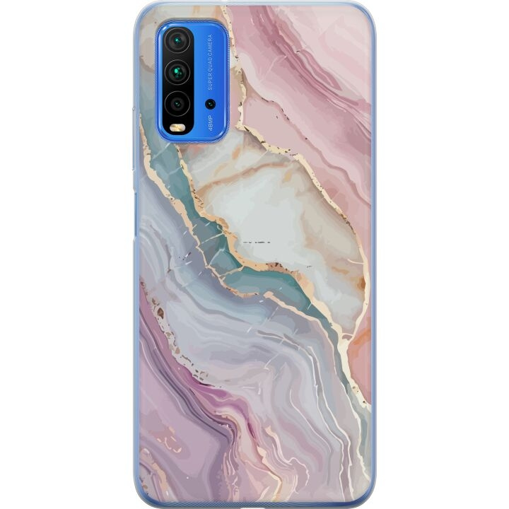 Mobile case for Xiaomi Redmi 9T with Marble design in the group SMARTPHONE & TABLETS / Phone cases / Xiaomi at TP E-commerce Nordic AB (A65865)