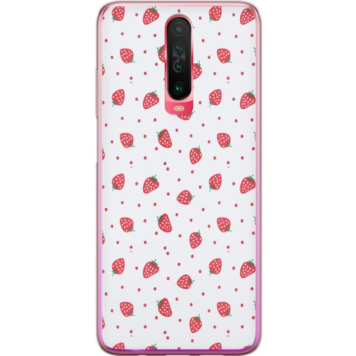 Mobile case for Xiaomi Redmi K30 with Strawberries design in the group SMARTPHONE & TABLETS / Phone cases / Xiaomi at TP E-commerce Nordic AB (A65887)