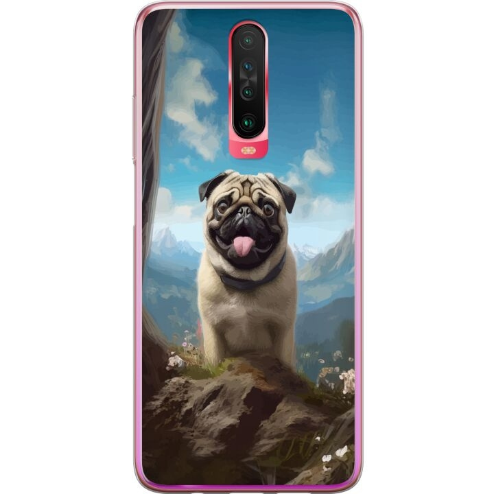 Mobile case for Xiaomi Redmi K30 with Happy Dog design in the group SMARTPHONE & TABLETS / Phone cases / Xiaomi at TP E-commerce Nordic AB (A65888)