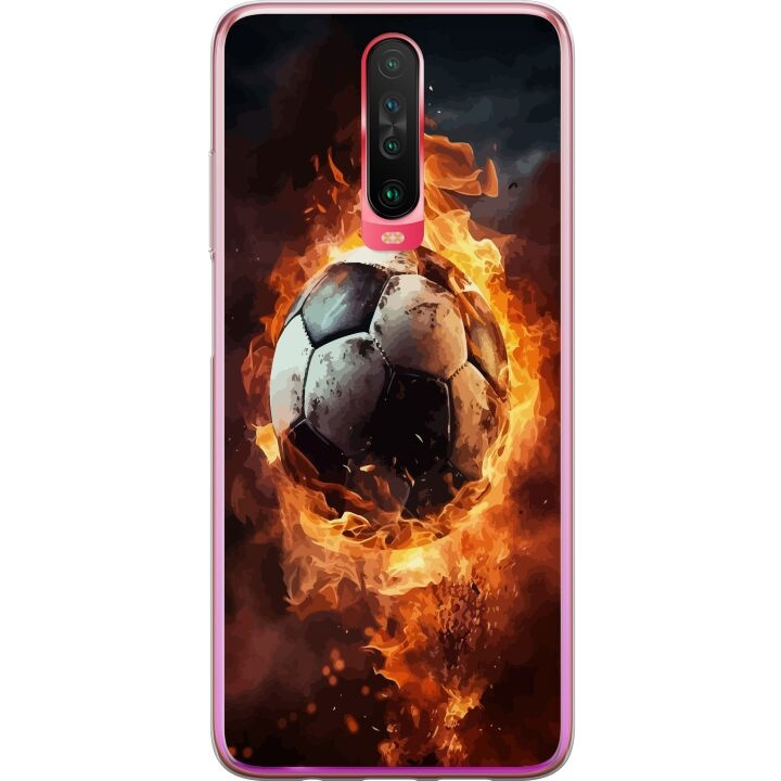 Mobile case for Xiaomi Redmi K30 with Football design in the group SMARTPHONE & TABLETS / Phone cases / Xiaomi at TP E-commerce Nordic AB (A65891)