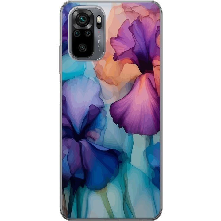 Mobile case for Xiaomi Redmi Note 10 with Magical flowers design in the group SMARTPHONE & TABLETS / Phone cases / Xiaomi at TP E-commerce Nordic AB (A65900)