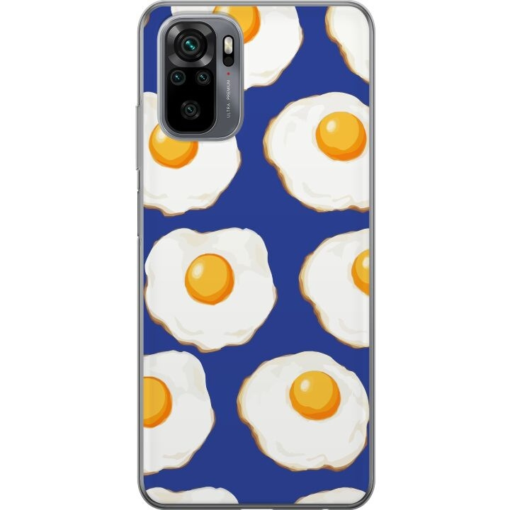 Mobile case for Xiaomi Redmi Note 10 with Fried eggs design in the group SMARTPHONE & TABLETS / Phone cases / Xiaomi at TP E-commerce Nordic AB (A65903)