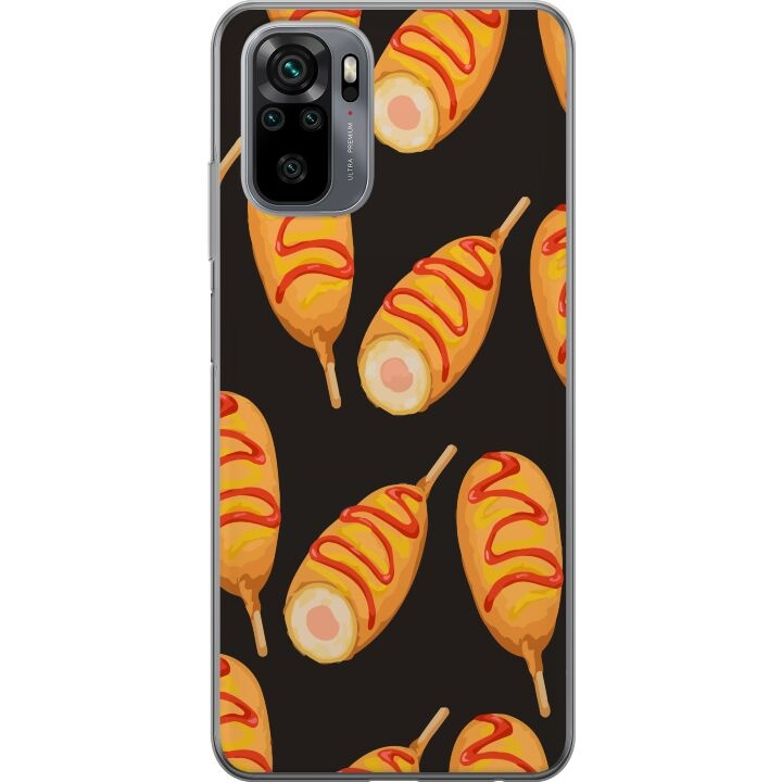 Mobile case for Xiaomi Redmi Note 10 with Chicken drumstick design in the group SMARTPHONE & TABLETS / Phone cases / Xiaomi at TP E-commerce Nordic AB (A65906)