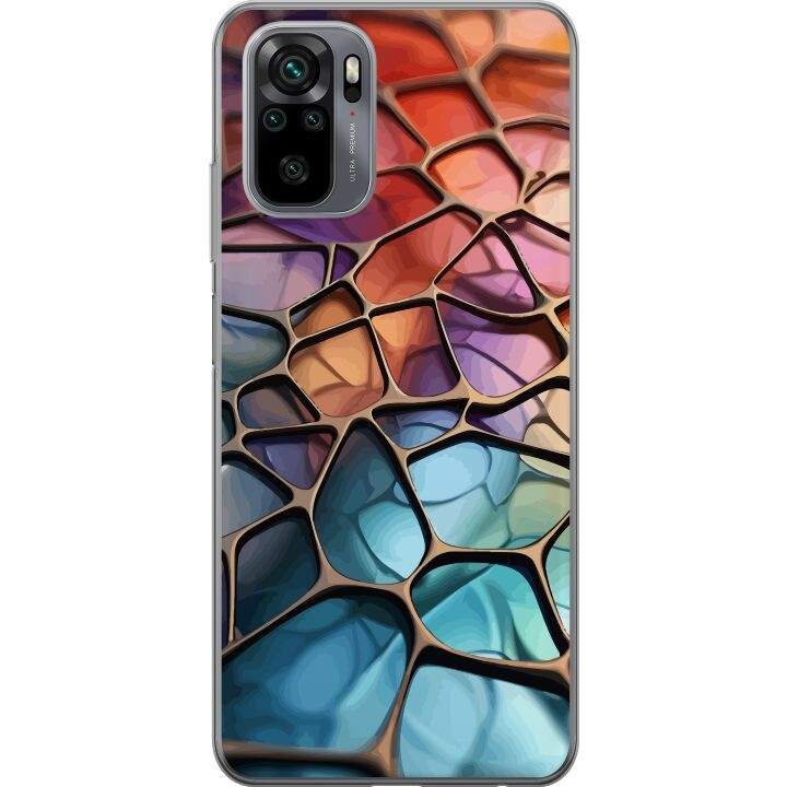 Mobile case for Xiaomi Redmi Note 10 with Metallic pattern design in the group SMARTPHONE & TABLETS / Phone cases / Xiaomi at TP E-commerce Nordic AB (A65907)