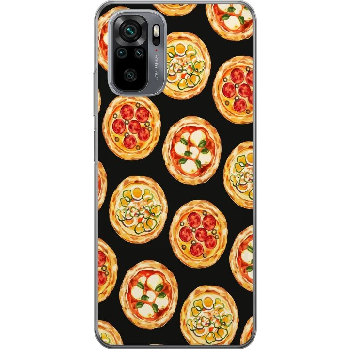 Mobile case for Xiaomi Redmi Note 10 with Pizza design in the group SMARTPHONE & TABLETS / Phone cases / Xiaomi at TP E-commerce Nordic AB (A65910)