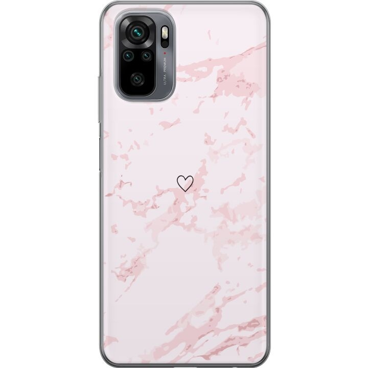 Mobile case for Xiaomi Redmi Note 10 with Pink Heart design in the group SMARTPHONE & TABLETS / Phone cases / Xiaomi at TP E-commerce Nordic AB (A65920)