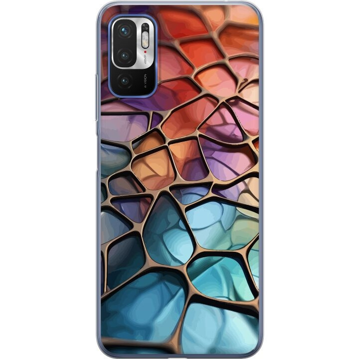 Mobile case for Xiaomi Redmi Note 10 5G with Metallic pattern design in the group SMARTPHONE & TABLETS / Phone cases / Xiaomi at TP E-commerce Nordic AB (A65934)