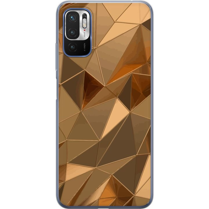 Mobile case for Xiaomi Redmi Note 10 5G with 3D Gold design in the group SMARTPHONE & TABLETS / Phone cases / Xiaomi at TP E-commerce Nordic AB (A65948)