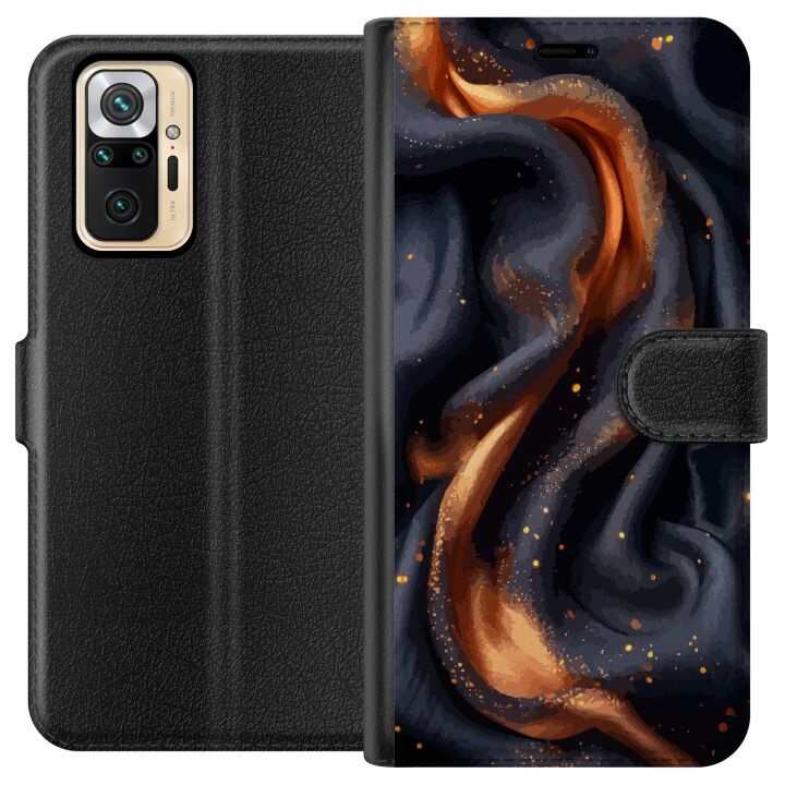 Wallet case for Xiaomi Redmi Note 10 Pro with Fiery silk design in the group SMARTPHONE & TABLETS / Phone cases / Xiaomi at TP E-commerce Nordic AB (A65952)