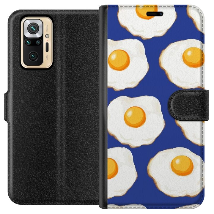 Wallet case for Xiaomi Redmi Note 10 Pro with Fried eggs design in the group SMARTPHONE & TABLETS / Phone cases / Xiaomi at TP E-commerce Nordic AB (A65957)