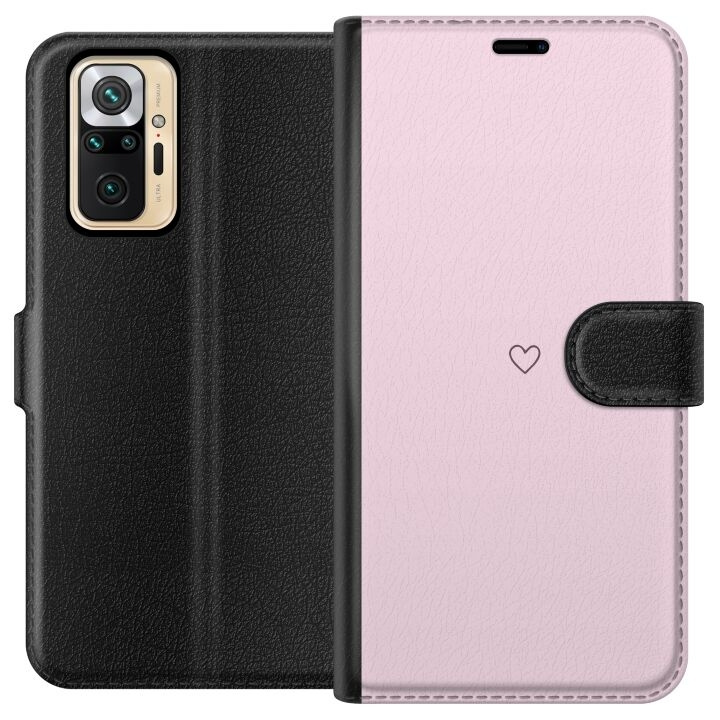 Wallet case for Xiaomi Redmi Note 10 Pro with Heart design in the group SMARTPHONE & TABLETS / Phone cases / Xiaomi at TP E-commerce Nordic AB (A65970)