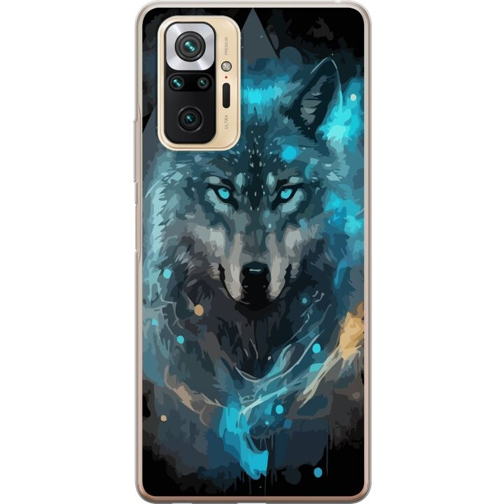 Mobile case for Xiaomi Redmi Note 10 Pro with Wolf design in the group SMARTPHONE & TABLETS / Phone cases / Xiaomi at TP E-commerce Nordic AB (A65983)