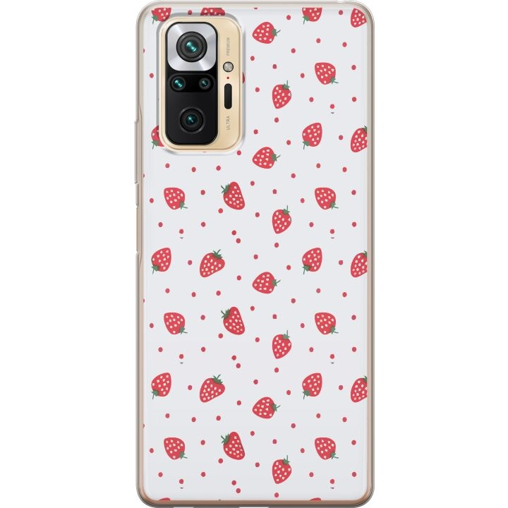 Mobile case for Xiaomi Redmi Note 10 Pro with Strawberries design in the group SMARTPHONE & TABLETS / Phone cases / Xiaomi at TP E-commerce Nordic AB (A65995)