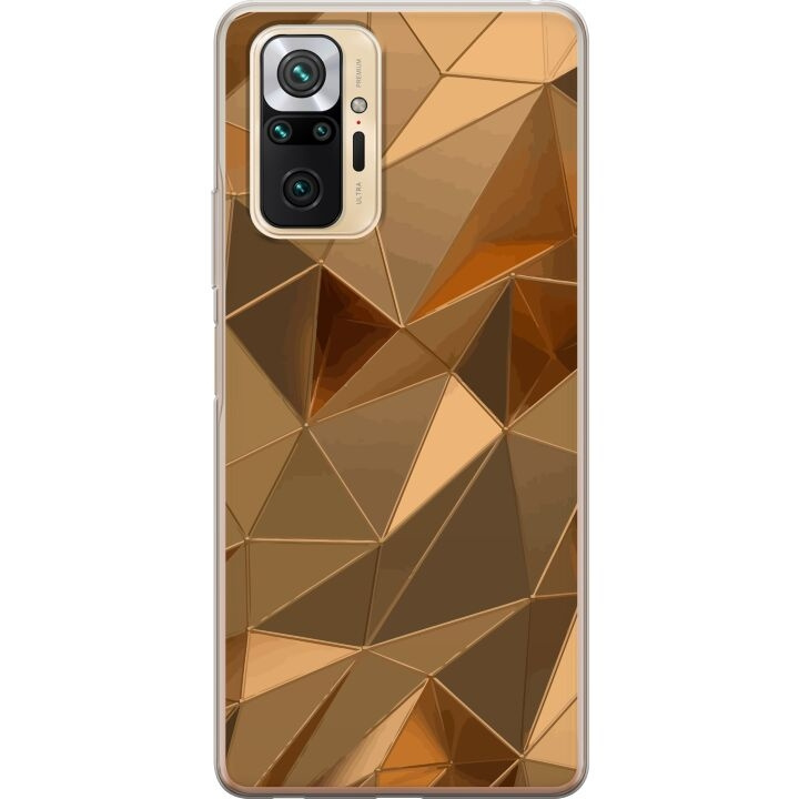 Mobile case for Xiaomi Redmi Note 10 Pro with 3D Gold design in the group SMARTPHONE & TABLETS / Phone cases / Xiaomi at TP E-commerce Nordic AB (A66002)